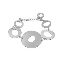 Браслет Dansk Copenhagen, Alaya, с овалами неправильной формы, DNSK25.2-7C2501002 серебристый