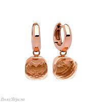 Серьги Qudo Firenze light peach 300101 BR/RG