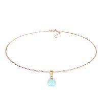 Колье Qudo FIRENZE (G) Aquamarine, 107001/48-6002