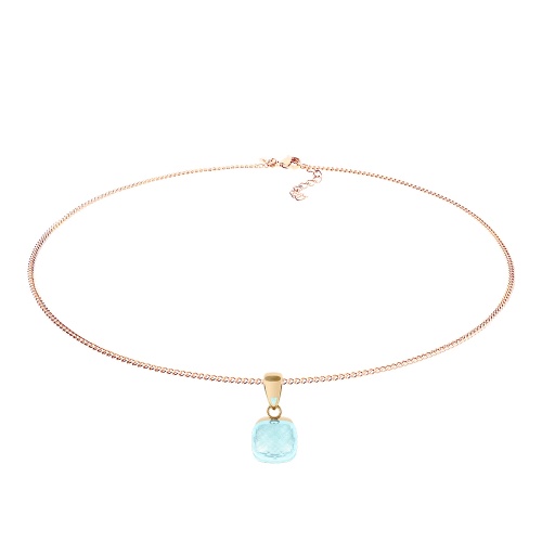 Колье Qudo FIRENZE (G) Aquamarine, 107001/48-6002