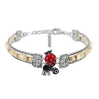 Браслет TARATATA, Chapardeuse, с цветной смолой, бусинами и нитью, TT-H24-07317-10M серебристый