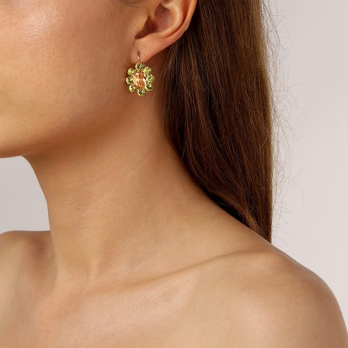 Серьги Dyrberg Kern VALENTINA SG PEACH / GOLDEN, 420040 G/BR фото 2