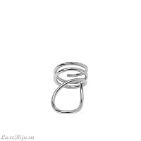 Кольцо Katerina Vassou, Circumpolar Star, разъемное, спираль с изогнутым узором, KV25.2-404752S серебристый