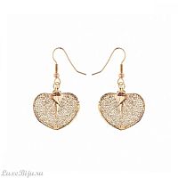 Серьги Ester Bijoux Денежный Лист LF93C-RG BR