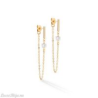 Серьги Coeur de Lion Black-Gold, 5076/21-1316