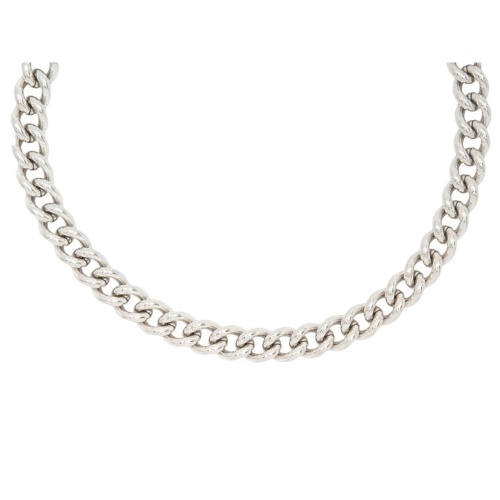 Колье Tucco, Mikonos, короткое, с объемными звеньями, TC-TMC60 серебристый фото 2