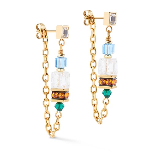 Серьги Coeur de Lion Multicolour Gold, 3020/21-1516 фото 3