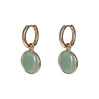 Серьги Fiore Luna GREEN AVENTURINE, LE1119 G/G