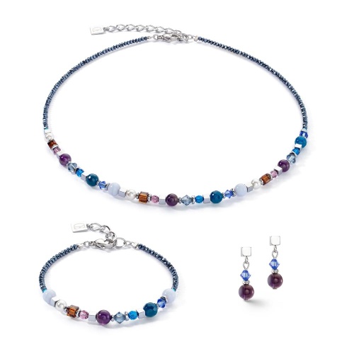 Серьги Coeur de Lion Purple-Blue, 4345/21-0807 фото 4