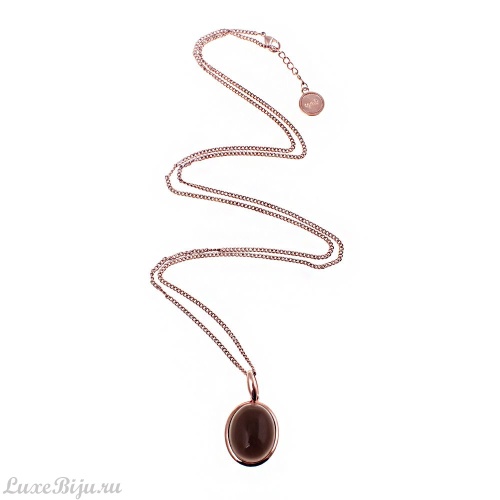 Колье Qudo Halskette Alina smoky quartz 200029 RG фото 2
