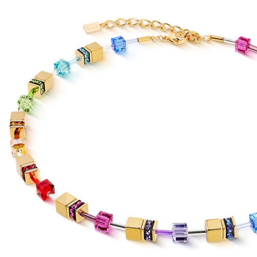 Колье Coeur de Lion Multicolour Rainbow-Gold, 3015/10-1535 фото 2