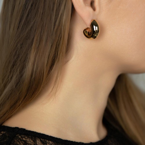 Серьги Moon Paris, Ringo, полукольца, MR-26.01-043 золотистый фото 2