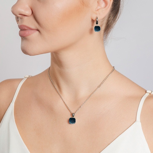 Колье Qudo Firenze london blue 400024.1 BL/S фото 11