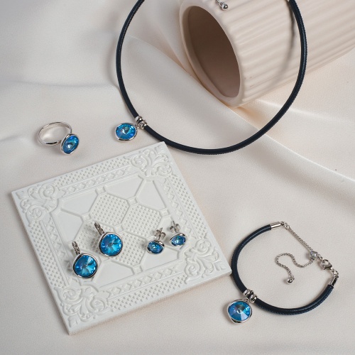 Пусеты Fiore Luna Paradise Shine, A1909.24 BL/S фото 2