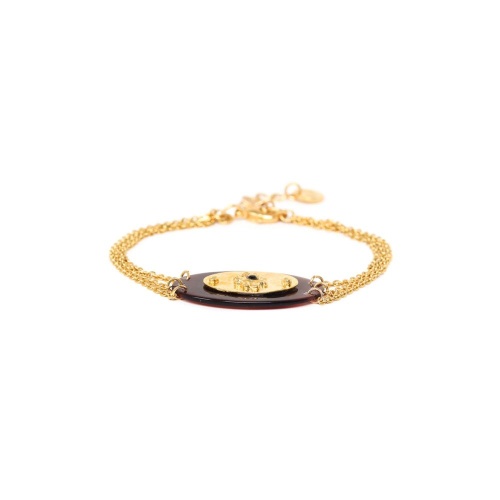 Браслет Franck Herval, Melany, с перламутром и кристаллом Swarovski, FH22.2-13-72036 золотистый