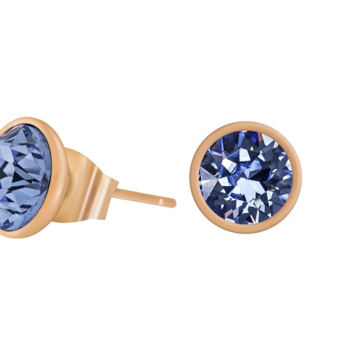 Пусеты Fiore Luna Light Saphire SWE298 LS RG фото 2