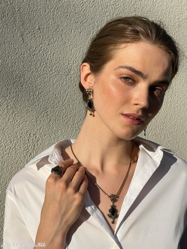 Серьги Fiore di Firenze OR190520 NERO фото 5