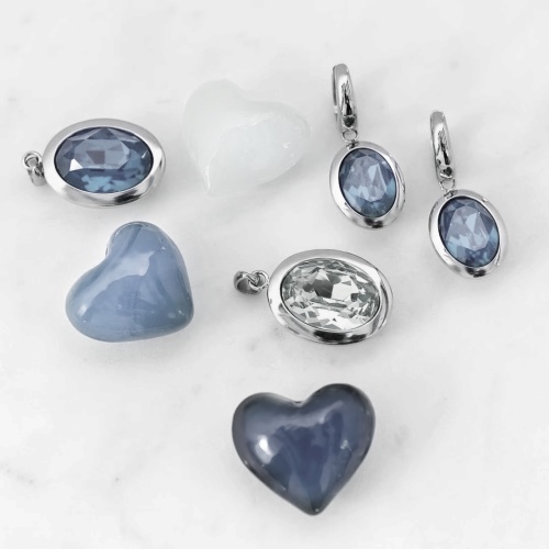 Серьги Qudo Creole TIVOLA small G silver night, 310627 BW/G фото 9