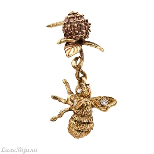 Серьги пусеты Fiore di Firenze OR2104 CRYSTAL фото 3