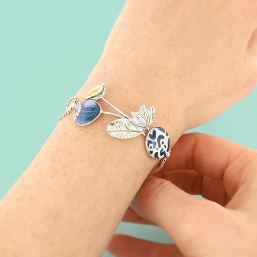 Браслет TARATATA, Opium, с цветной смолой и рисунками, TT-H25-11316-104 синий фото 3