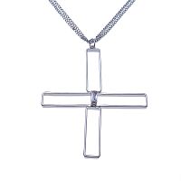 Колье Moon Paris, Ringo, с подвеской в форме креста, с кристаллом, MR-22.12-195 серебристый