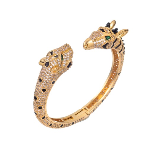 Браслет Moon Paris, кафф, анималистический дизайн, Mo-Y25.06-029.65 золотистый