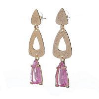 Серьги Estrosia, с кристаллом, ES-ORM64-1 турмалиновый