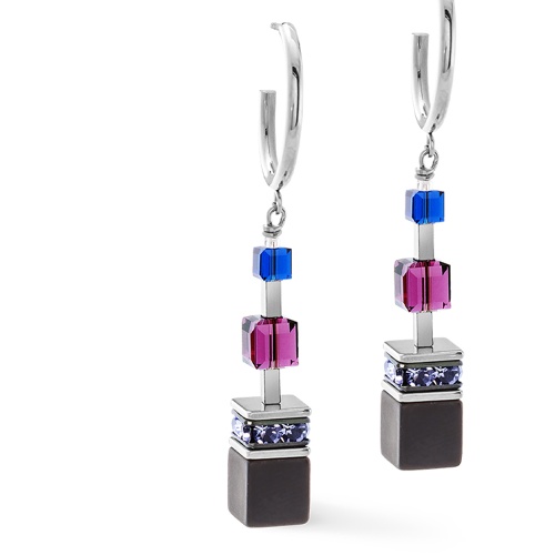 Серьги Coeur de Lion Blue-Purple, 3039/21-0708 фото 3