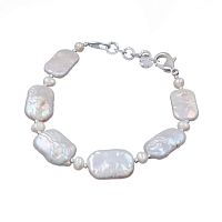 Браслет Lanzerotti, Splendore, с жемчугом, LZ-24.08-349 белый