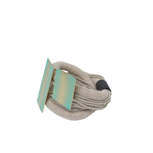 Браслет Katerina Vassou, Clivia, с металлическими пластинами, KV24.1-308947GGREEN бирюзовый фото 3