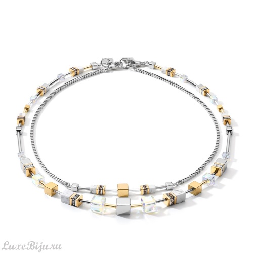 Колье Coeur de Lion 4-In-1 Gold-Silver 5007/10-1617