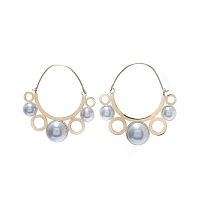 Серьги Moon Paris, Ikita, белый жемчуг, MIK-20.03-073 золотистый