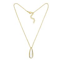 Колье Fiore Luna Капля SHELL WHITE, BP01376-14 BW/G