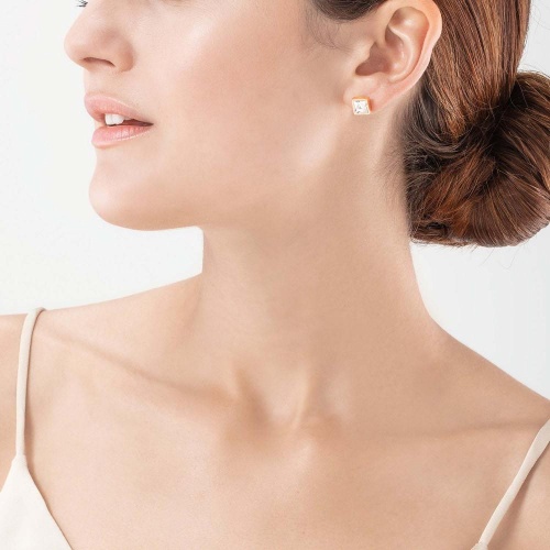 Пусеты Coeur de Lion Crystal-Rose gold, 0500/21-1822 фото 3