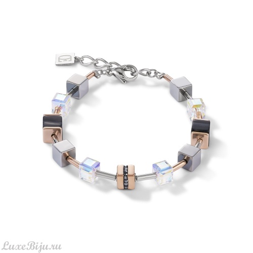 Браслет Coeur de Lion Rosegold-Black 4965/30-1630
