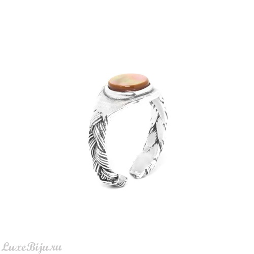 Кольцо Nature Bijoux, Panama, разъемное, с коричневым перламутром, NB22.1-19-24406 коричневый фото 2