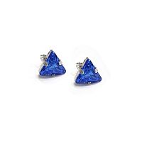 Серьги Catherine Bijoux, The three sides of the triangle, с кристаллом, CB25.1-5308FS синий