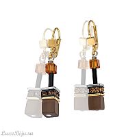 Серьги Coeur de Lion Brown-Yellow 2838/20-1101