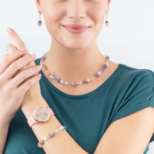 Серьги Coeur de Lion Light blue-Beige, 4905/21-0738 фото 6