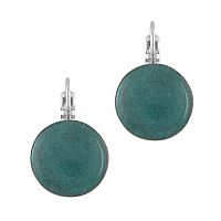 Серьги TARATATA, Green, с цветной смолой и порошком слюды, TT-E24-09770-104 зеленый