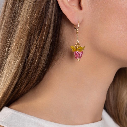 Серьги Lanzerotti, Alhambra, с муранским стеклом, жадом и шпинелью, LZ-25.04-130 розовый фото 2