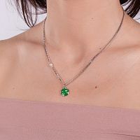 Колье Moon Paris, Kids, с подвеской-смайл, MK-23.03-012 зеленый