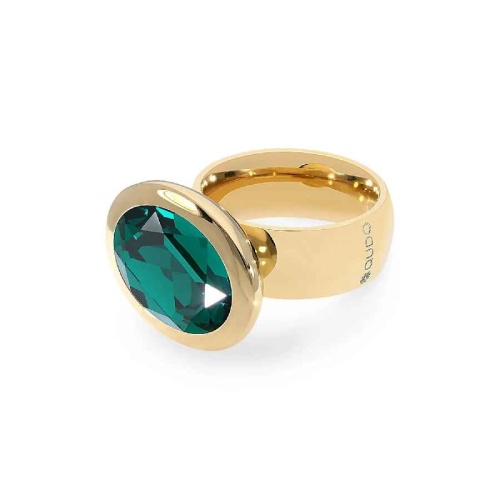 Кольцо Qudo TIVOLA big G emerald  17.8 мм, 632329/17.8 G/G