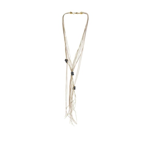 Колье Katerina Vassou, Happiness, с друзой агата, KV25.1-403164GBLACK черный