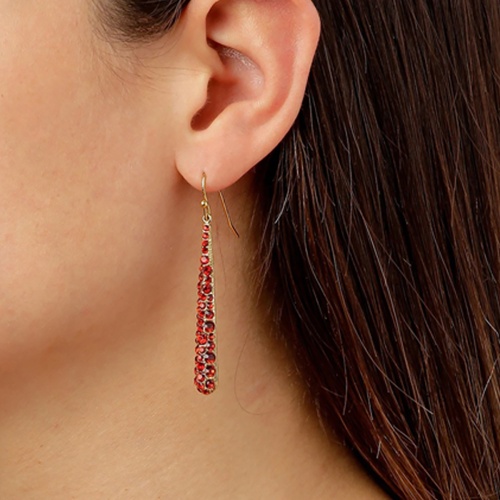 Серьги Dyrberg Kern BLAZE SG RED, 370060 фото 2