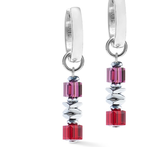 Серьги Coeur de Lion Red-Silver, 3044/21-0317 фото 2