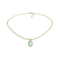 Колье Qudo TIVOLA UNICA big (G/P) Silky sage delite 3cm, 420690