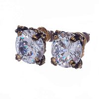 Серьги Alcozer&J, с кристаллом Swarovski, AL-OLOVE38 хрустальный