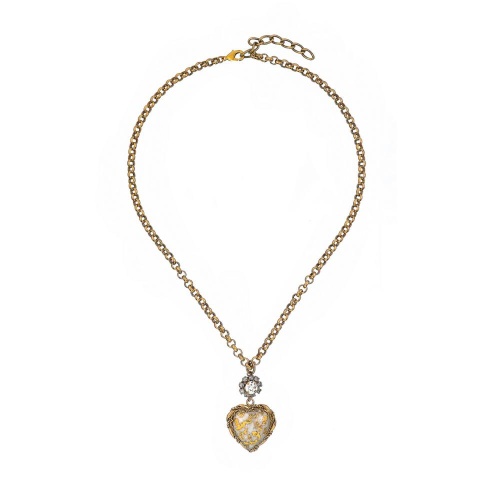Колье Celeste G, сердце, кристалл Swarovski, фиантиты, CS26.1-2207 серебристый фото 3