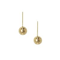 Серьги Katerina Vassou, Forte Piano, со сферой и рельефным рисунком, KV26.1-406112G золотистый